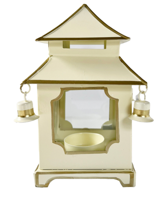 Ivory & Gold Pagoda Lantern