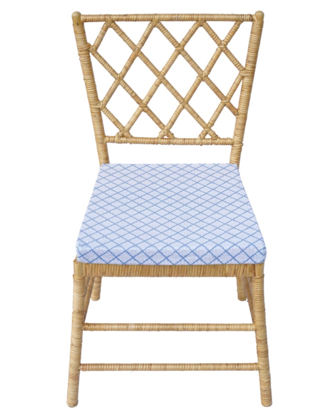 Set of 4 Diamond Back Wicker Chair