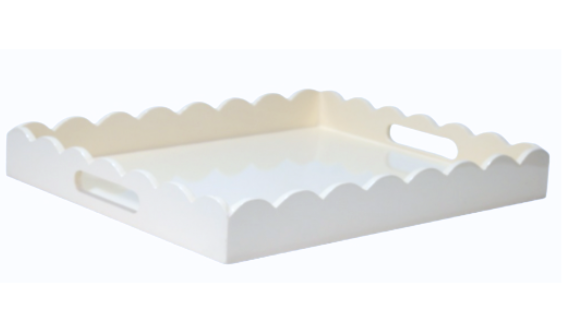 White Lacquered Tray