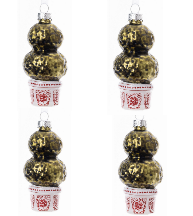 Red Topiary Gift Topper
