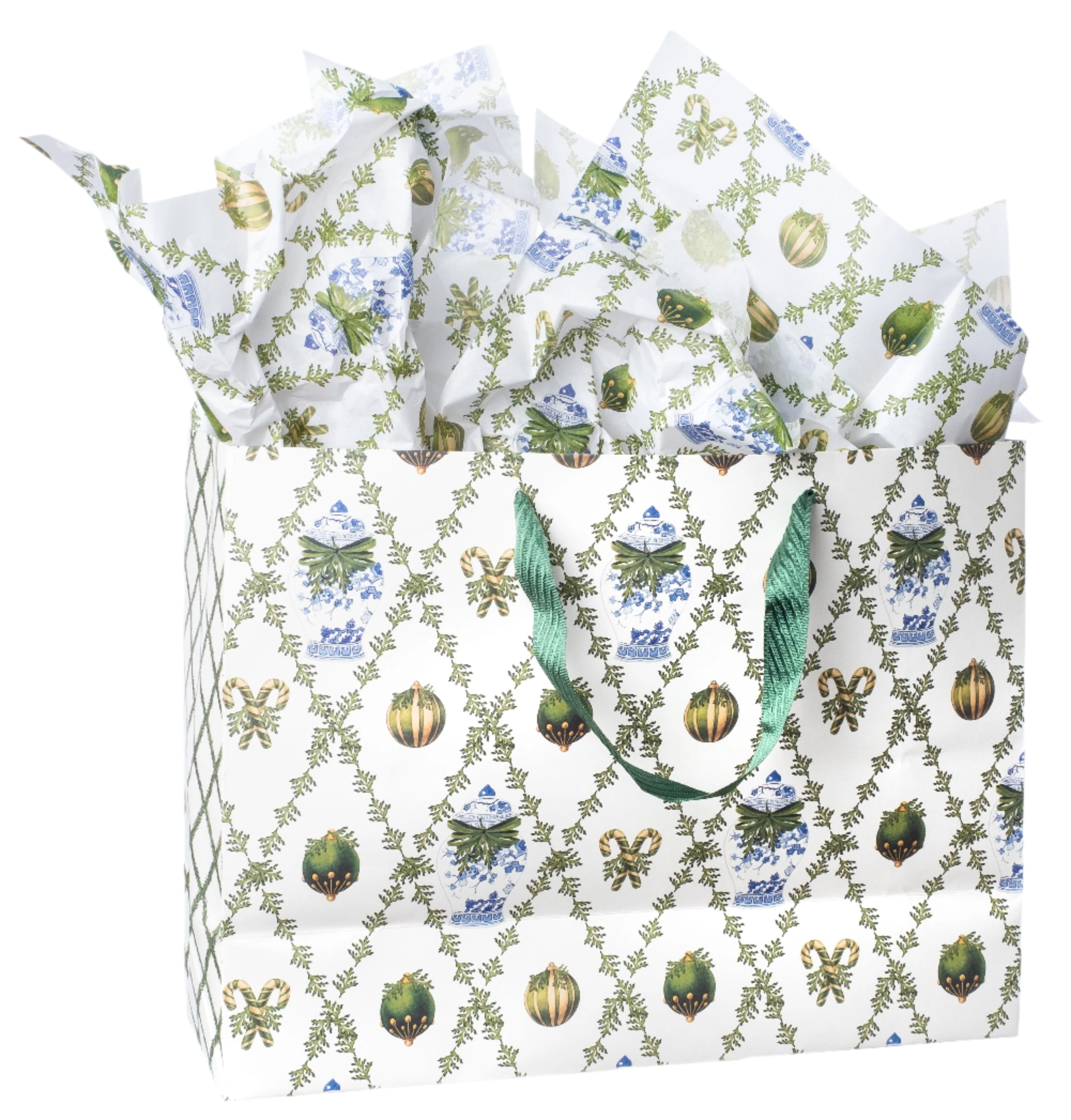 Green Holiday Cheer Gift Bag