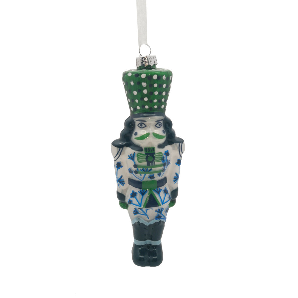 Green & Blue Nutcracker Ornament