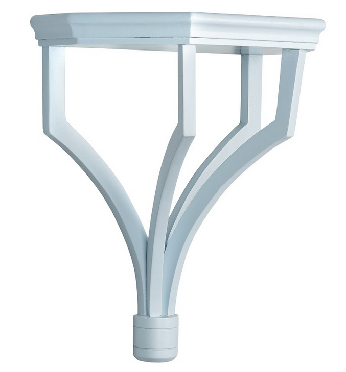 Pale Blue Solid Wood Bracket