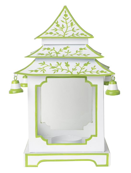 White & Crisp Green Leaf Pagoda