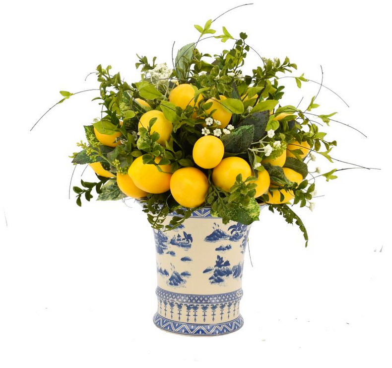Lemon & Greenery Floral Arrangement