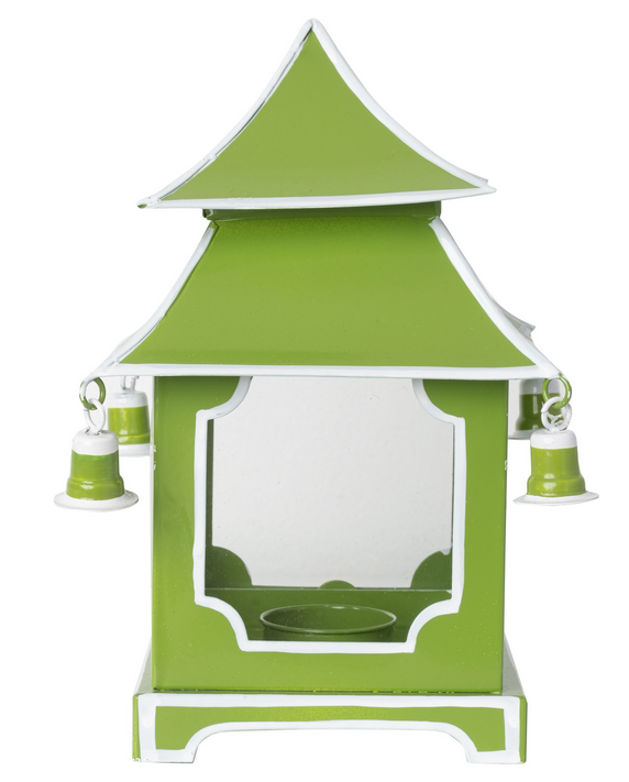 Green & White Pagoda Lantern