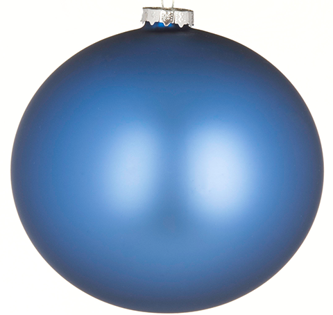 Set of 4 Blue Pearlized 5" Ball