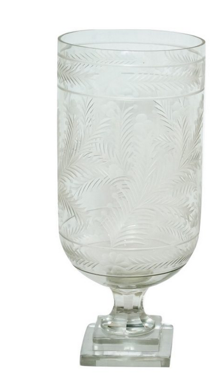 Tall Etched Swag and Garland Hurricane