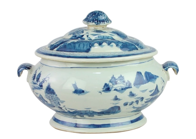 Village Scene Tureen