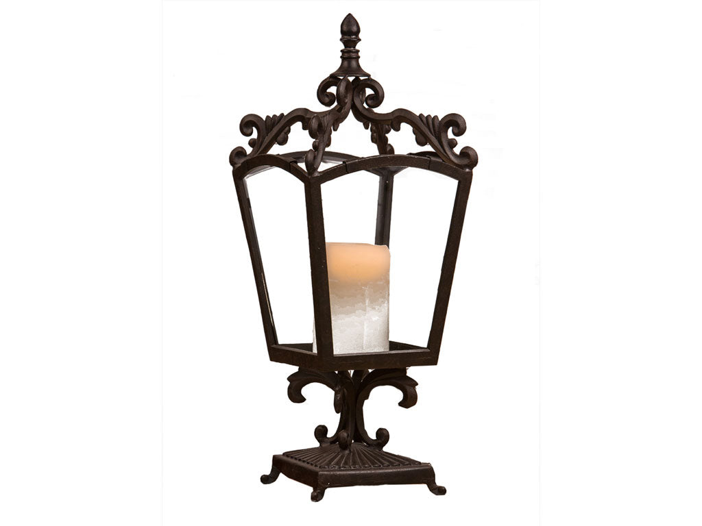 Square Antique Brass Lantern