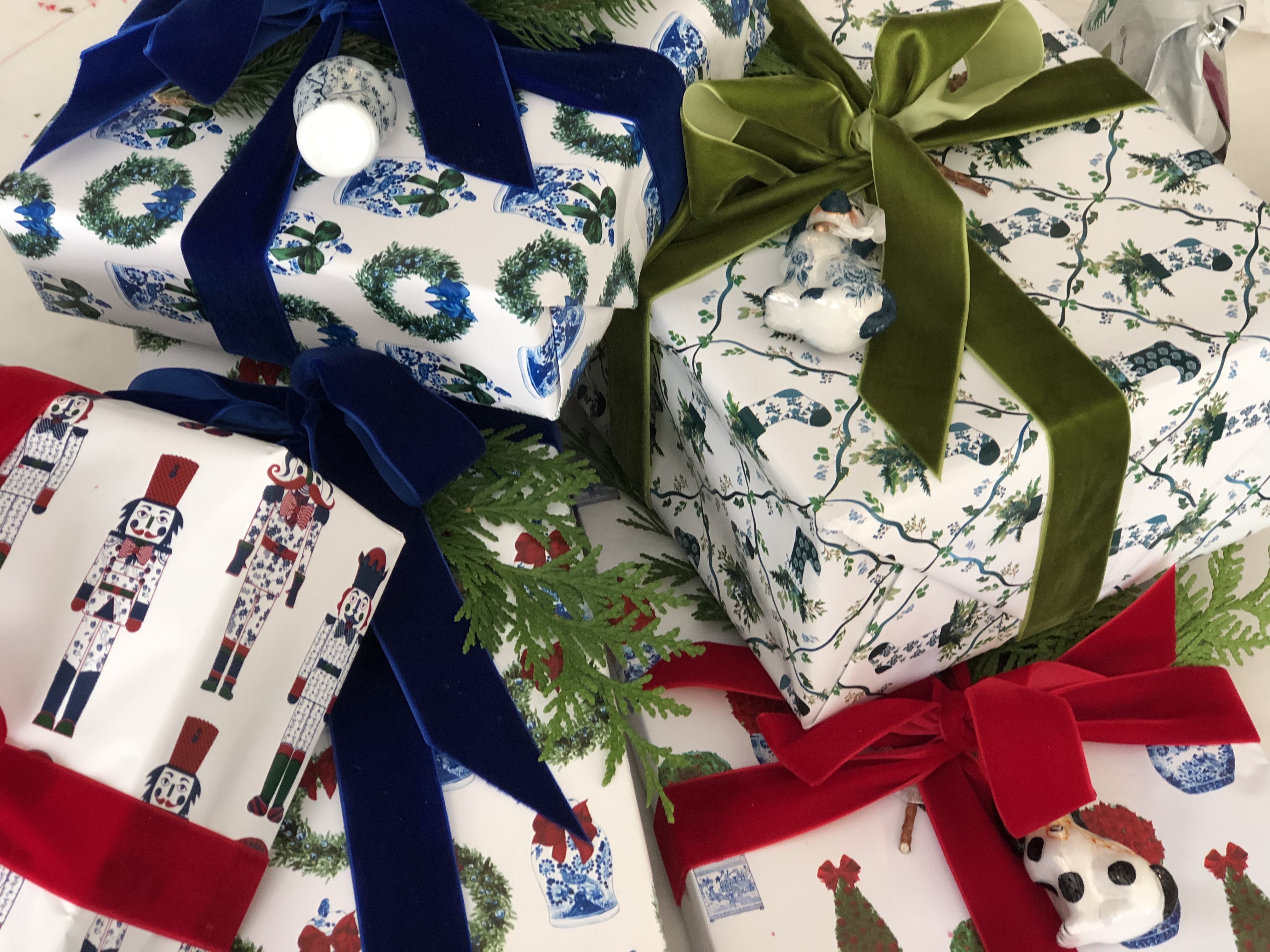 Our incredible giftwrap, new velvet ribbon and a giveaway!
