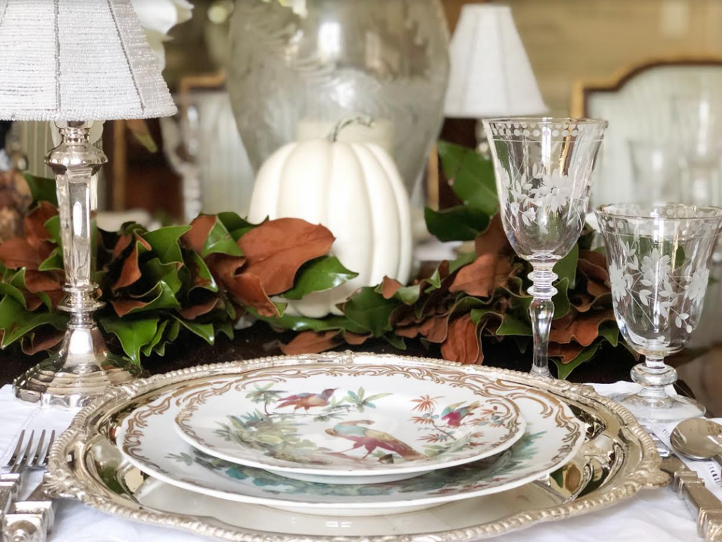 Setting a table and celebrating fall with magnolia! - The Enchanted Home