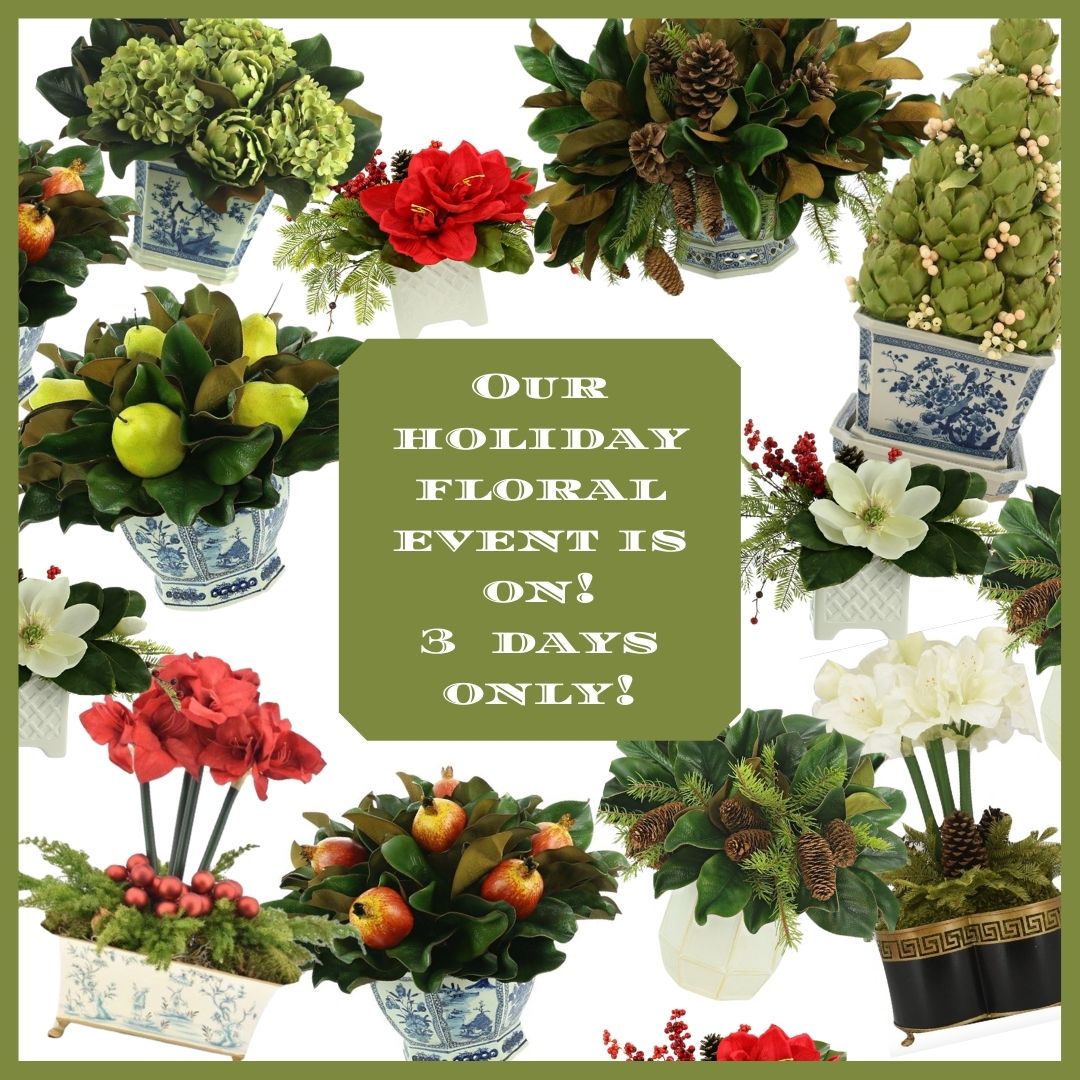 Our much anticipated annual holiday floral event is on!