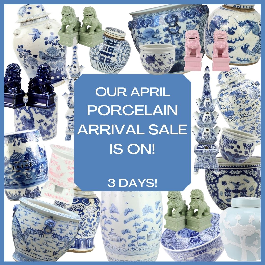 Our porcelain arrival sale is on!