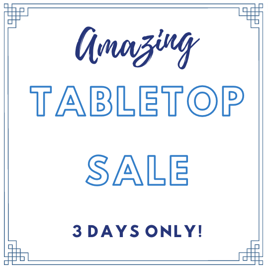 An amazing tabletop sale part 1 plus a giveaway!