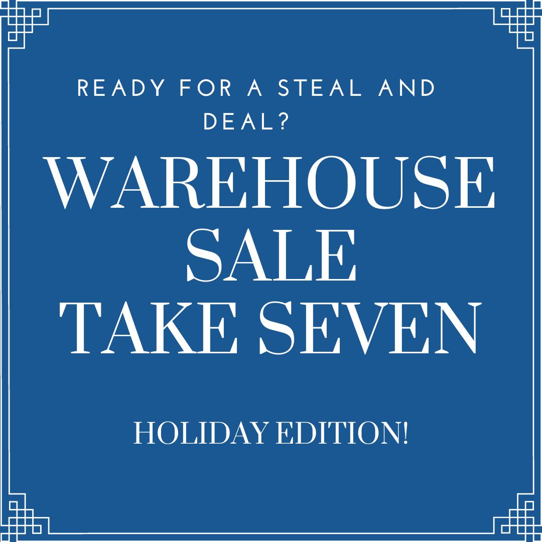 Warehouse sale take seven!