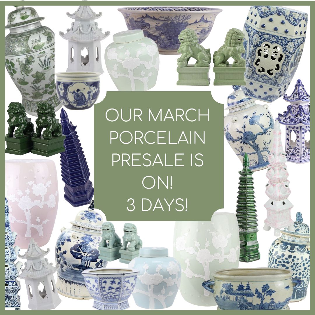 Our March porcelain presale is on and a special giveaway!