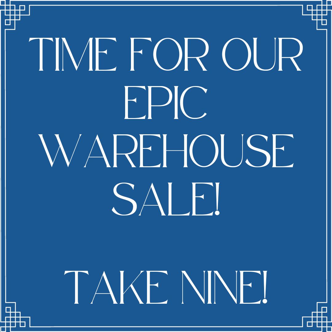 Warehouse sale take 9!