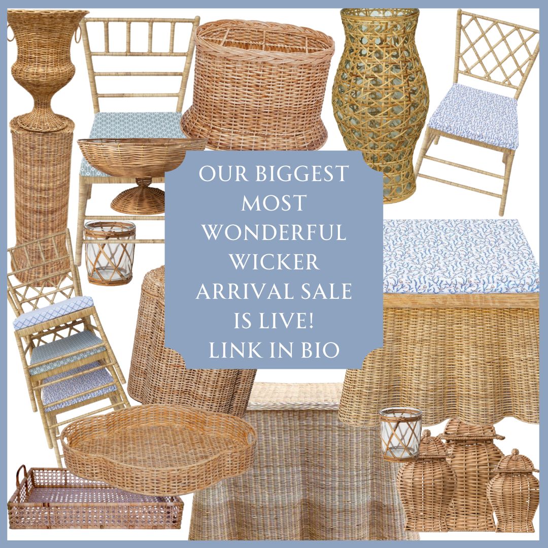 Our wonderful wicker May arrival sale is on plus a giveaway!!