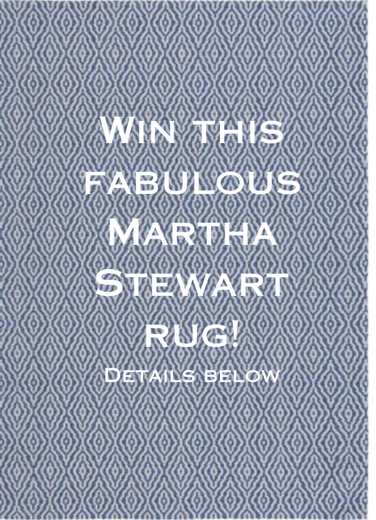 Feeling lucky? Win a beautiful Martha Stewart Rug!