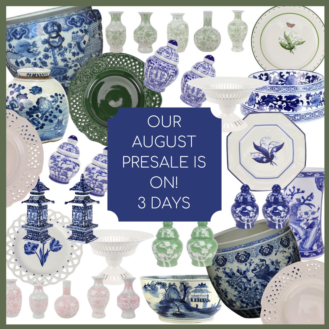 Our August porcelain presale is on and a giveaway!