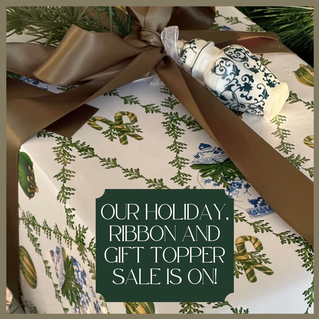 Christmas popup sale #2- Our holiday gift wrap, ribbon and gift topper pop up sale is on!