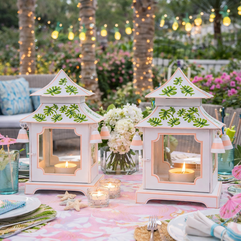 Palm Beach Leaf Pagoda Lantern (4 Sizes)