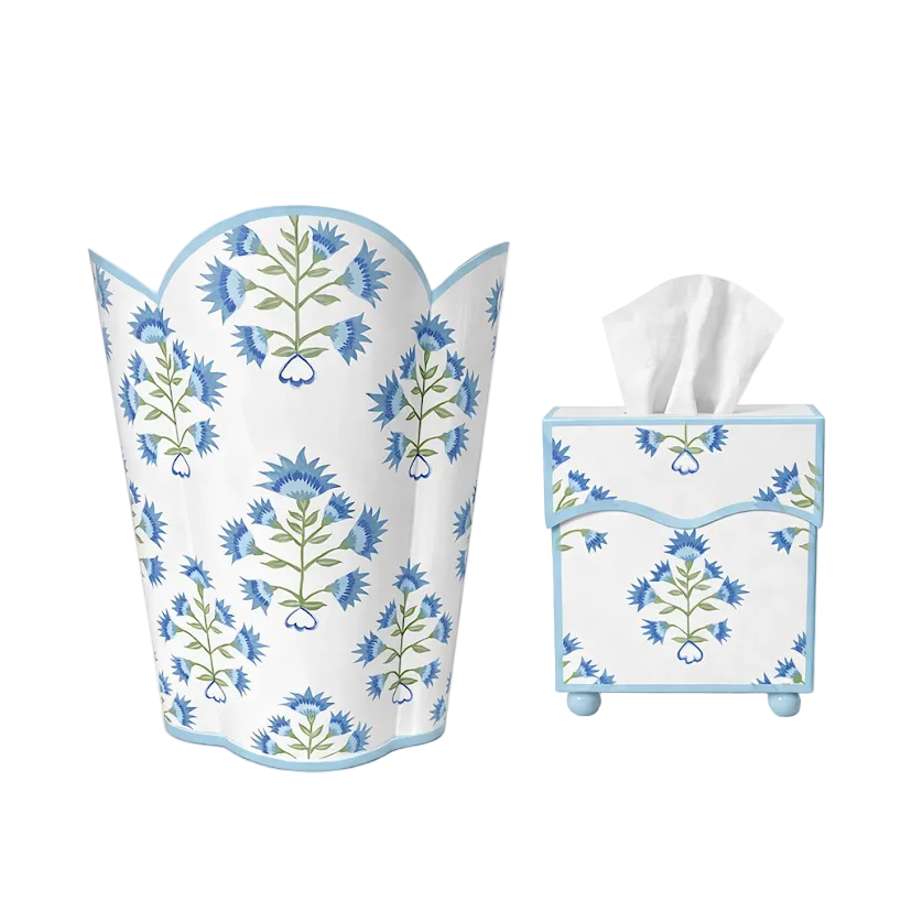 Willow Bloom Round Wastepaper Basket & Tissue (3 Options)