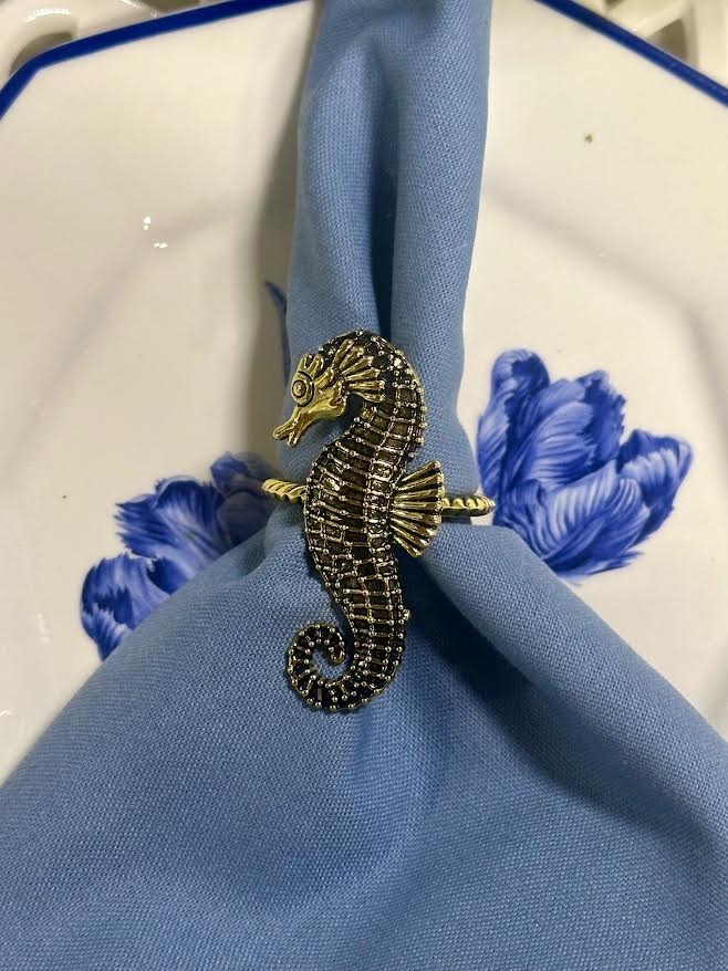 Seahorse Set of 4 Napkin Ring