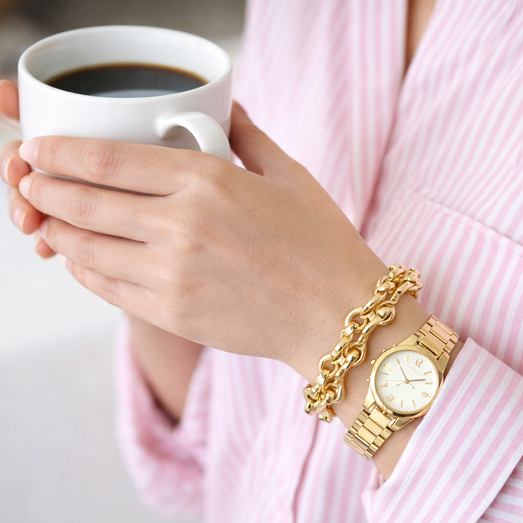 Bold Chunky Stretch Link Bracelet