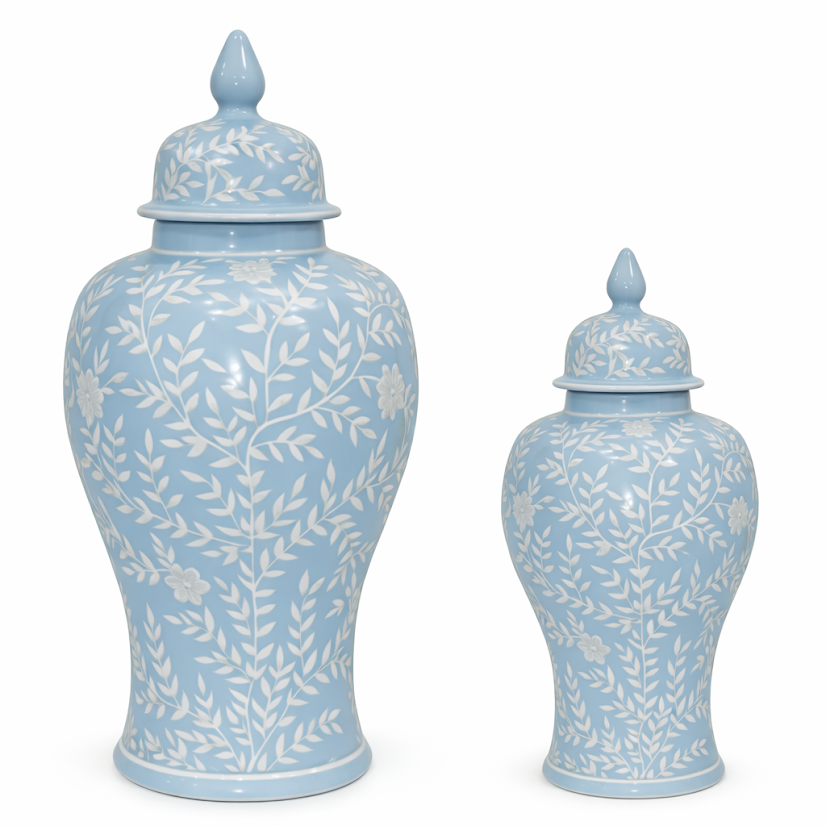 Blue & White Chinoiserie Jar (2 Sizes)