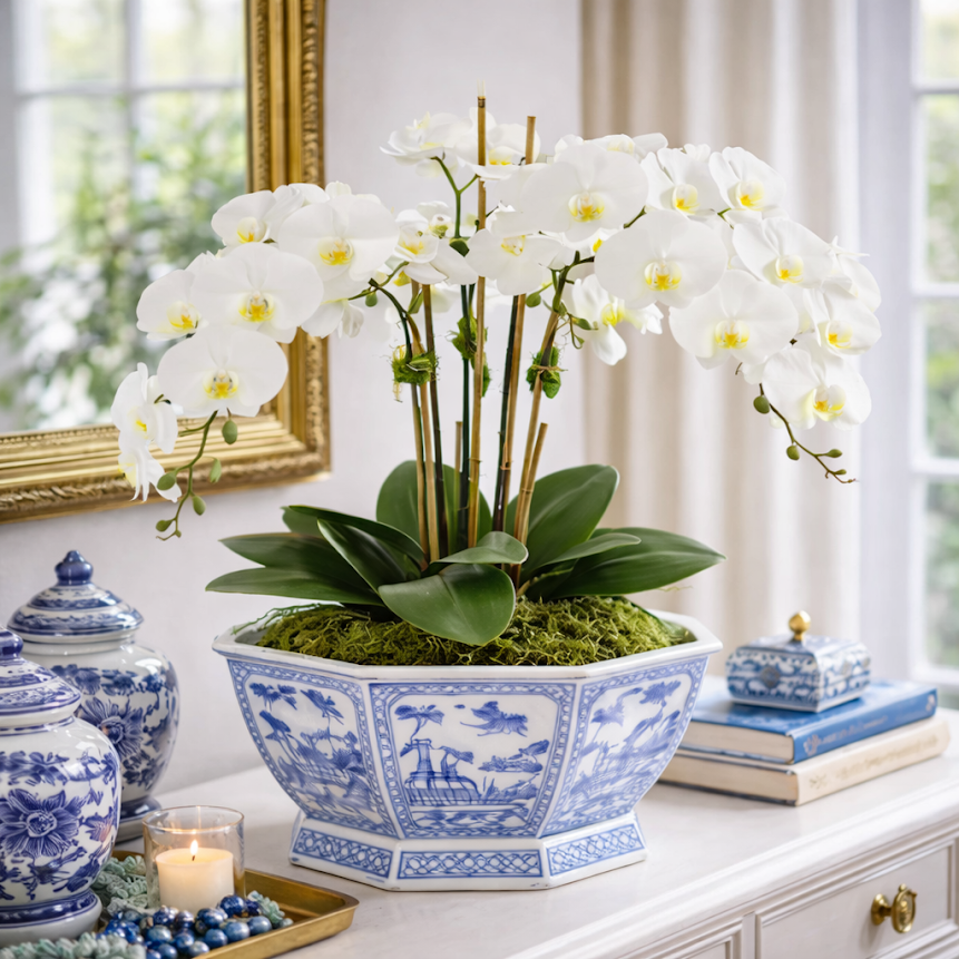 Lifelike Drop in Orchid