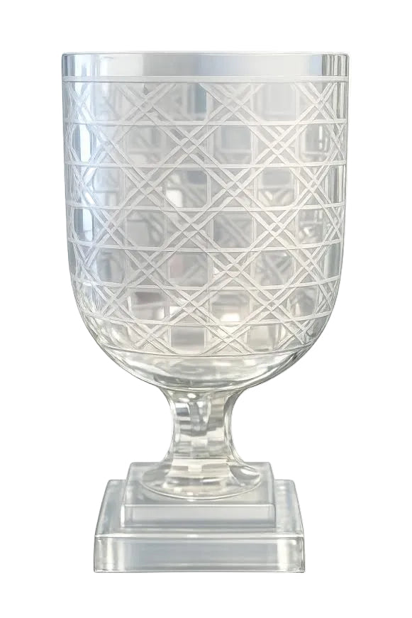 Etched Basketweave Hurricane: Final Sale