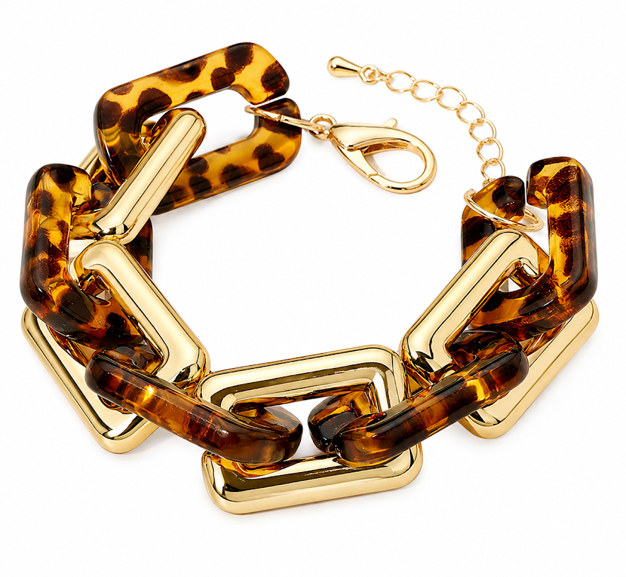Tortoiseshell Link Bracelet