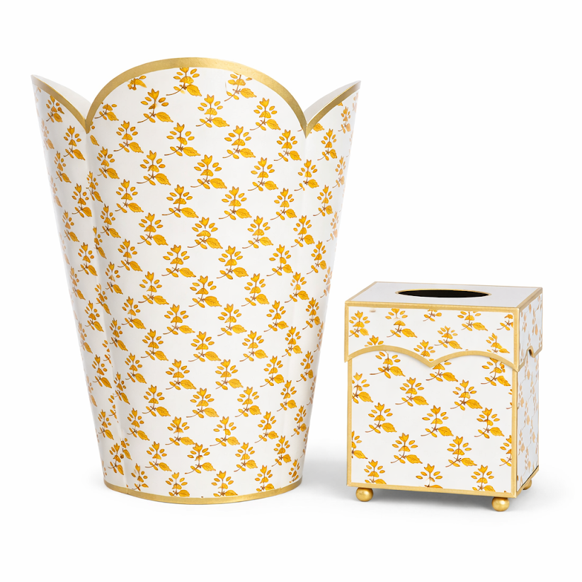 Orange Blossom Wastepaper Basket & Tissue (3 Options)