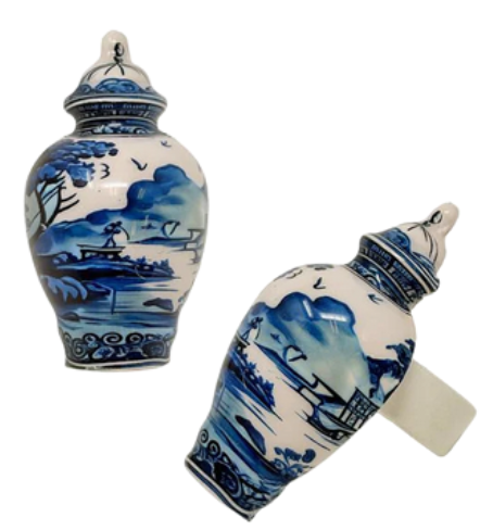 Village Scene Ginger Jar Napkin Ring
