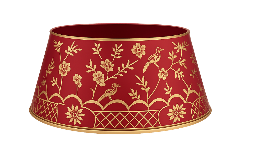 Red & Gold Chinoiserie Tree Collar