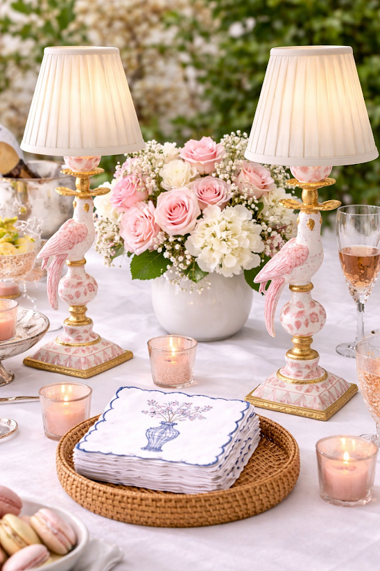 Pink Bird Rechargeable Lamp