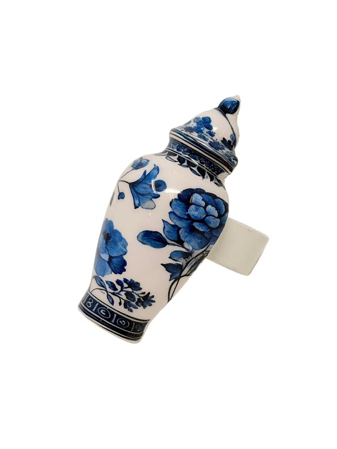 Floral Ginger Jar Napkin Ring
