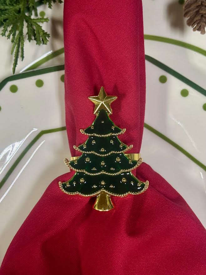 Christmas Tree & Star Napkin Ring