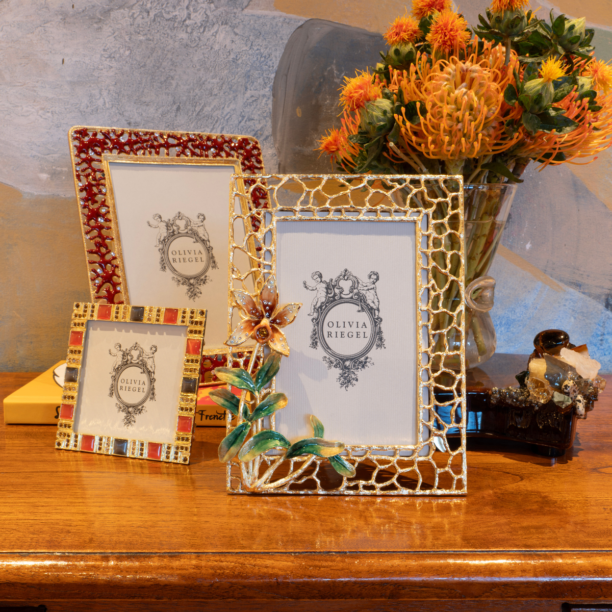 Coral Enamel 5" x 7" Picture Frame