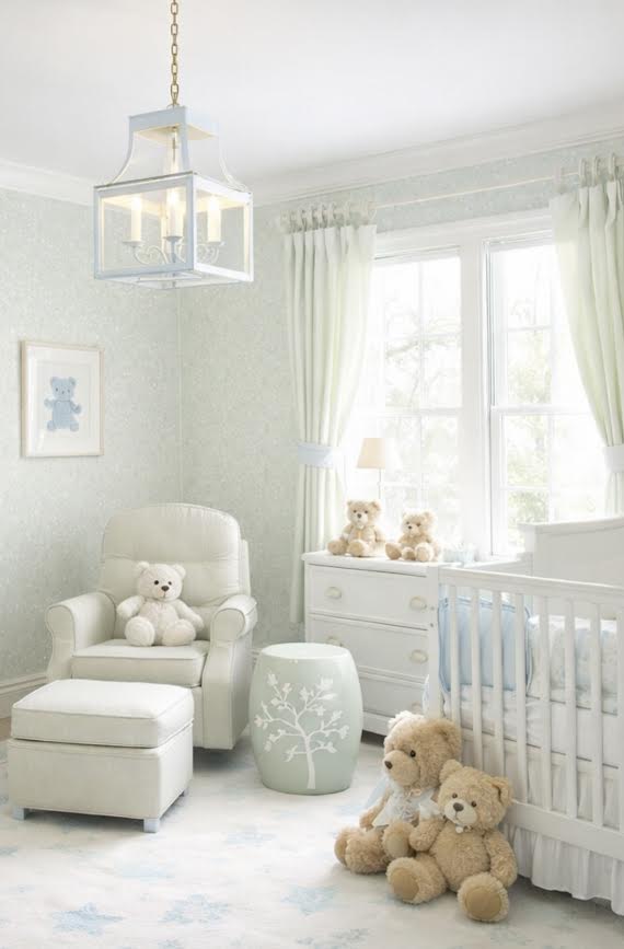 Pastel Green Cherry Blossom Garden Seat