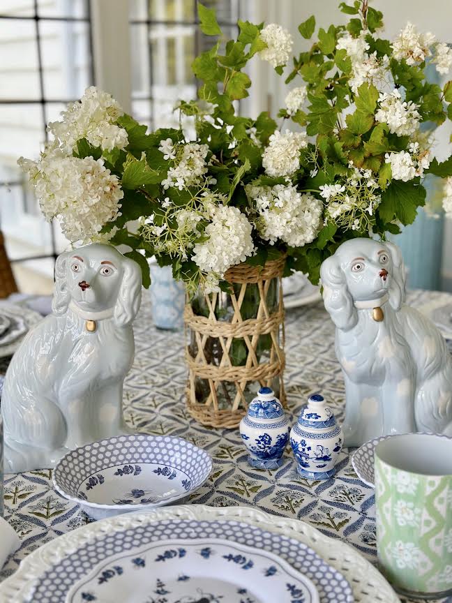 Pale Blue Staffordshire Dogs