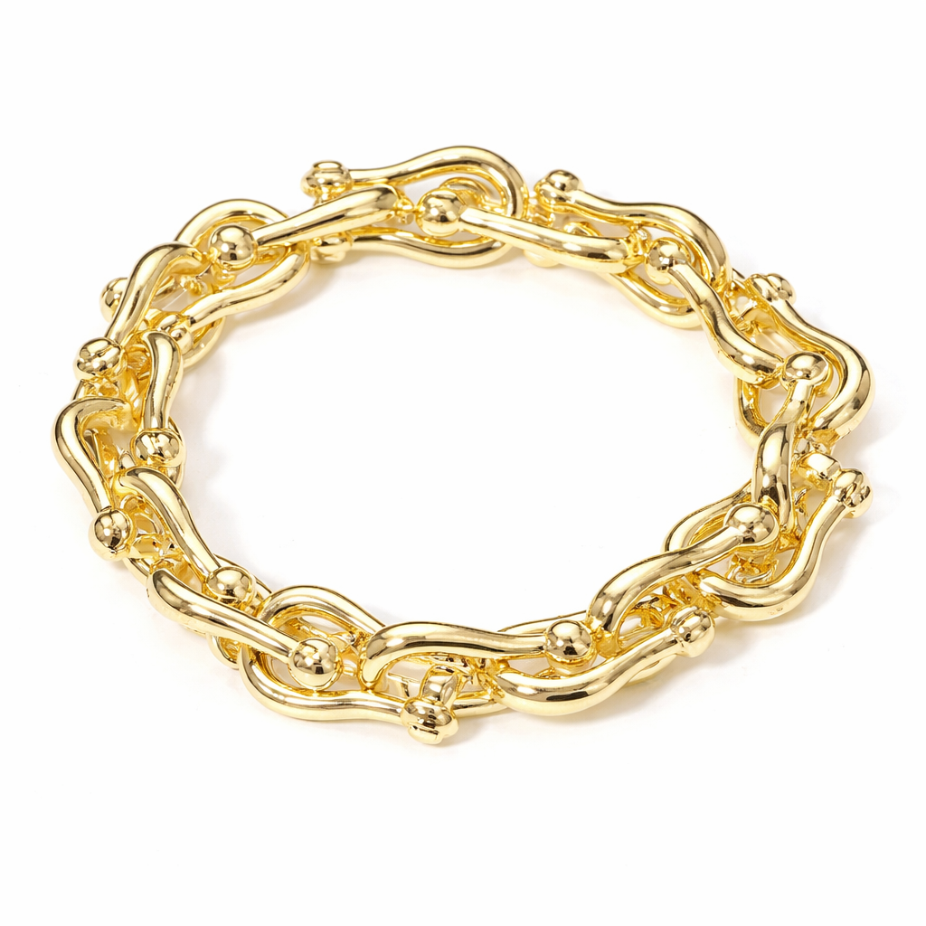 Bold Chunky Stretch Link Bracelet