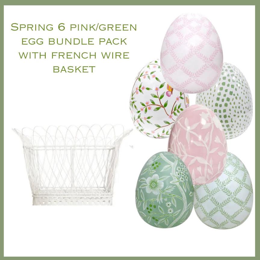 Pink & GREEN Easter Basket