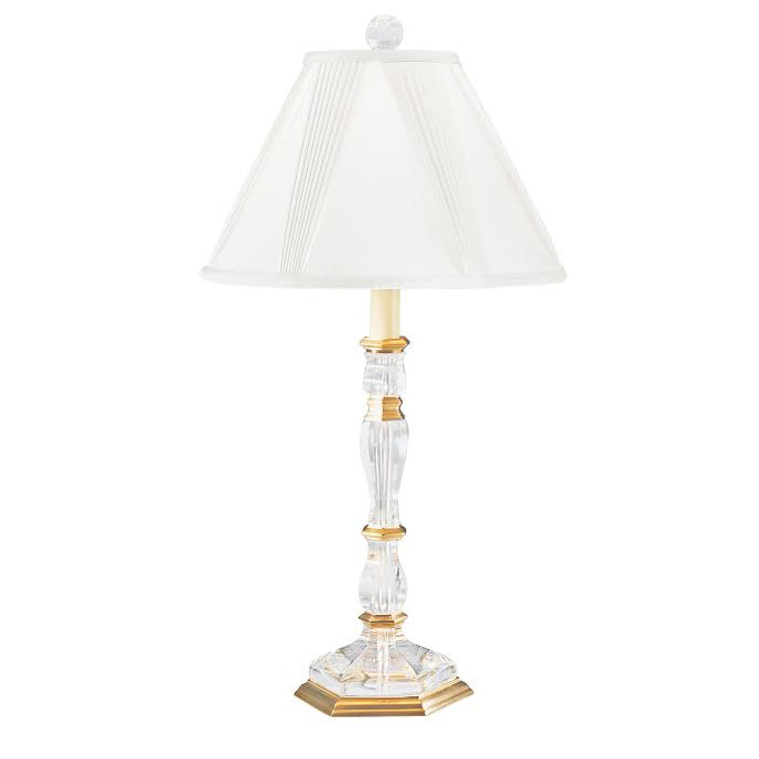 Crystal & Brass Table Lamp