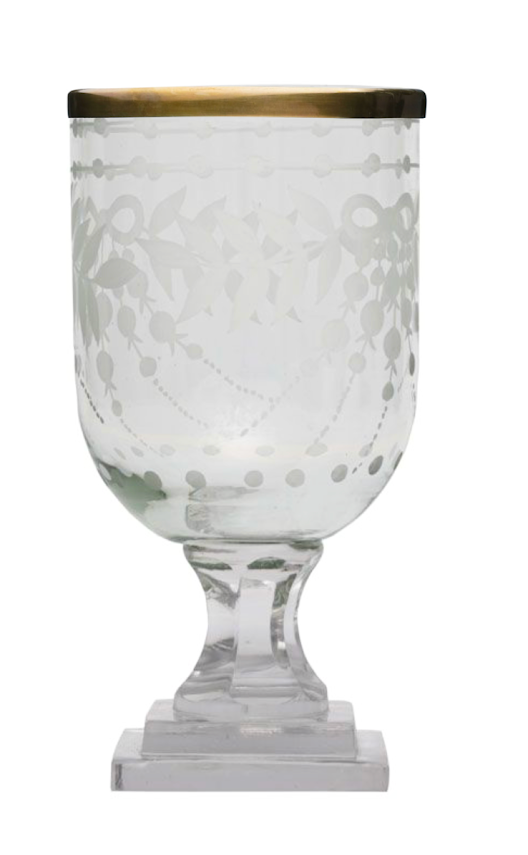 Small Lily of The Valley Gold Rim Hurricane