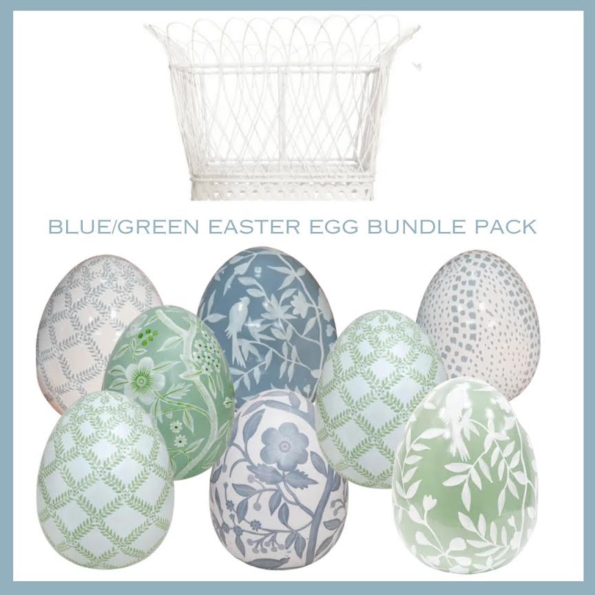 Blue & Green Easter Basket