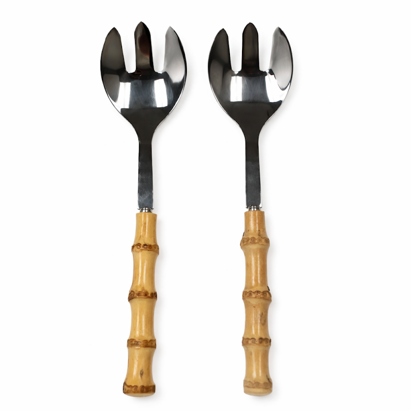 Bamboo Salad Server Set