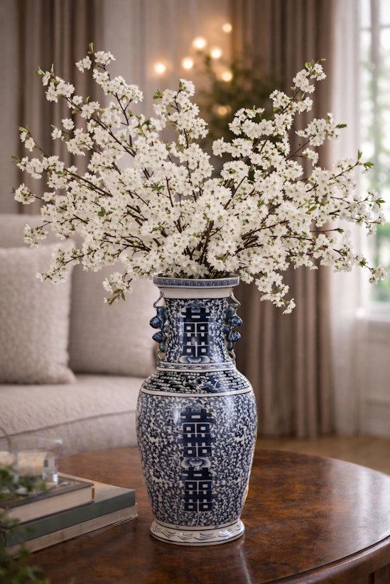 Grand Double Happiness Vase